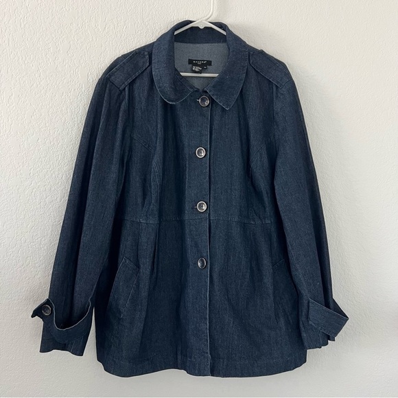 Sandro Sportswear Woman Denim Jacket - Picture 1 of 11